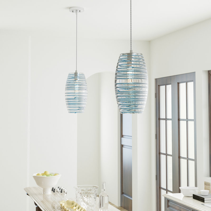 Wade Logan® Aref 1 - Light Single Barrel Pendant with Wade Logan® Aref 1 - Light Single Barrel Pendant with
